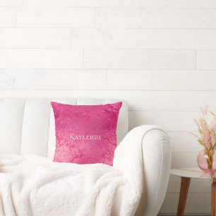 Coussin Anniversaire rose chic glamour féminin