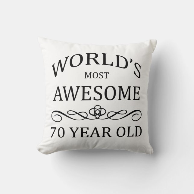 Coussin Ans les plus impressionnants du monde 70 (Recto)
