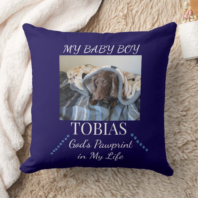 Coussin Answered Prayer Pawprint (Couverture)