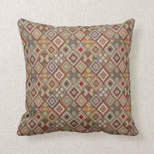 Coussin Anthropologie traditionnelle colorée Maroca bohè