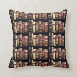 Coussin Antique 18ème siècle Design Livres liants en cuir