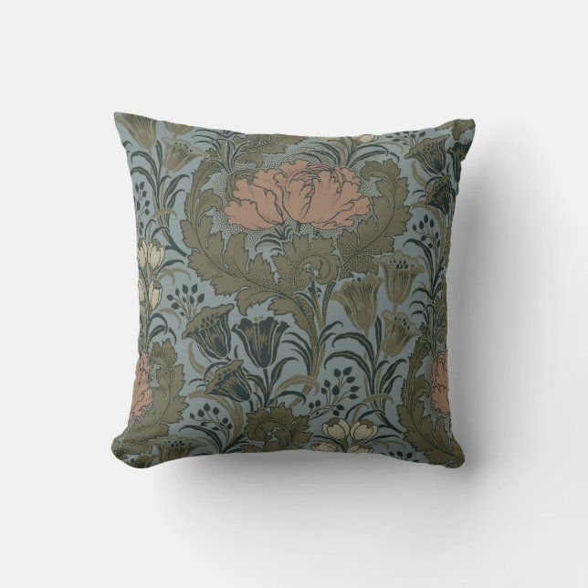 Coussin Antique Fleur Morris Jardin Fond d'écran Floral (Recto)