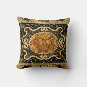 Coussin Antique Ornementale Italien Motif en pierre