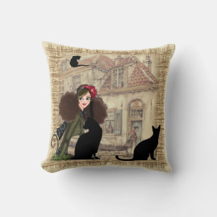 Coussin Anton Pieck - Maisons néerlandaises