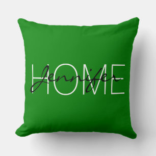 Coussin Ao (anglais) couleur maison monogramme