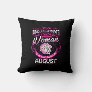 Coussin Août Anniversaire Cadeau Femme Leo Zodiac Astrolog