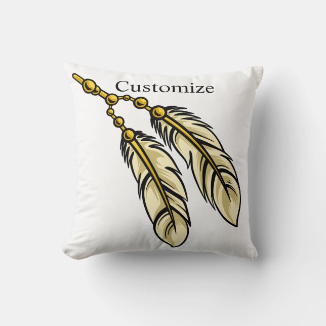 Coussin Apache Feathers Thunder_Cove (Recto)