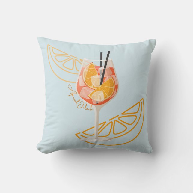Coussin Aperol O'Clock (Recto)