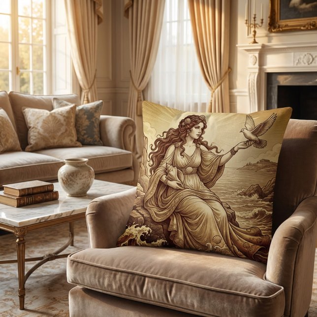 Coussin Aphrodite Déesse Grecque (Créateur téléchargé)
