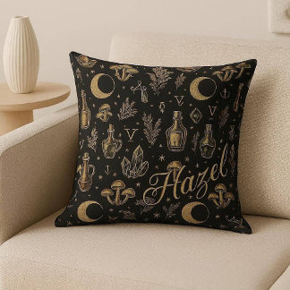 Coussin Apothicaire de sorcière Paradis d'alchimiste vinta