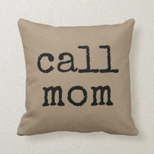 Coussin Appelez Maman Texte Maman Écouter