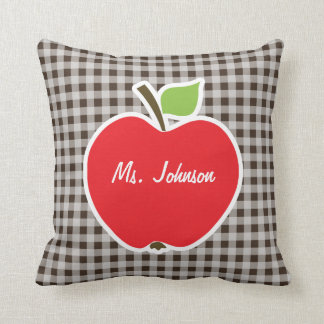 Coussin Apple sur Bister En vichy Brown