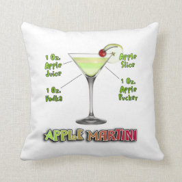 Coussin Appletini aka Apple Martini Cocktail Recette Art