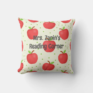 Coussin Appréciation de l'enseignant sur le thème Apple Co