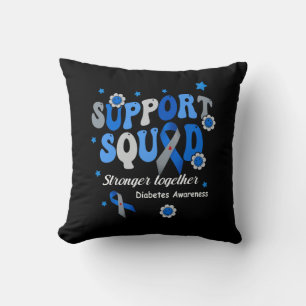 Coussin Appuyer l'Escouade Solide Ensemble Bleu Ruban Diab