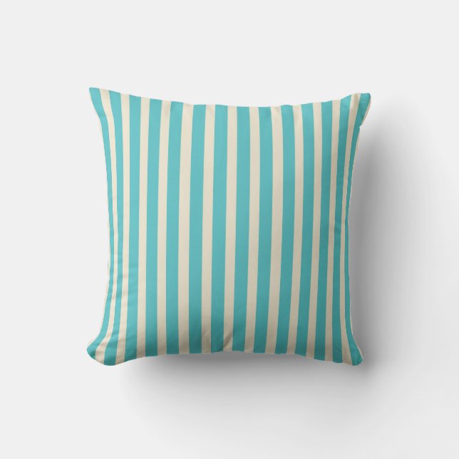 Coussin Aqua Stripes (Recto)