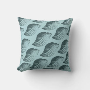 Coussin Aqua Turquoise Blue Sea Shells