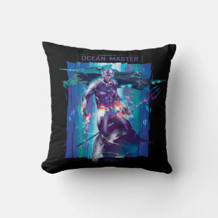 Coussin Aquaman Ocean Master King Orm Refractionné Graph