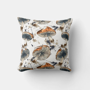 Coussin Aquarell Wald Champignons Design