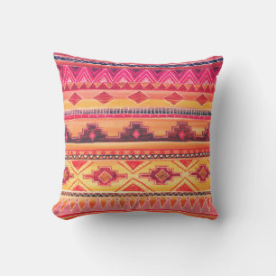 Coussin Aquarelle africaine, motif dynamique