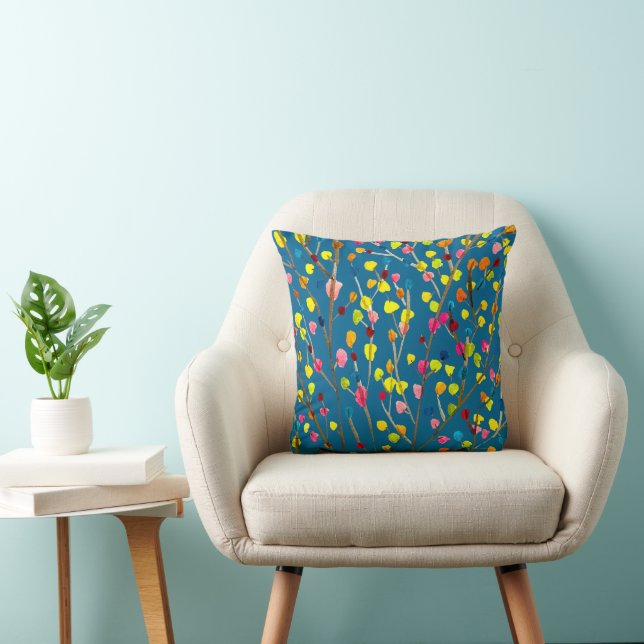Coussin Aquarelle arc-en-ciel (Chaise)