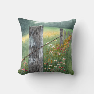 Coussin aquarelle art lancer terrain d'oreiller