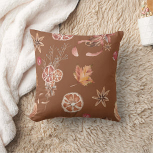 Coussin Aquarelle Automne L'Action de grâce