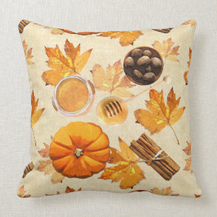 Coussin Aquarelle Automne Magie Parfums Vintages