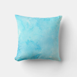 Coussin Aquarelle bleu clair - Style serène