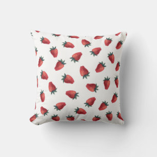Coussin Aquarelle de fraises : Jouer Motif sans couture