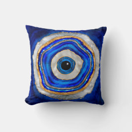 Coussin Aquarelle de l'oeil malin et or