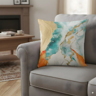 Coussin Aquarelle de marbre