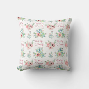 Coussin Aquarelle Dessin à la main Ensemble de cactus exot