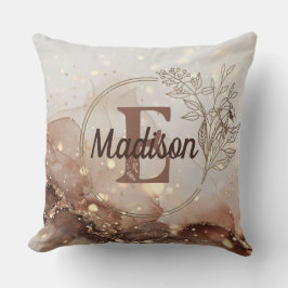 Coussin Aquarelle en marbre avec accents de Parties scinti