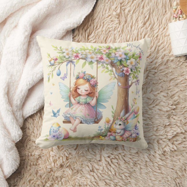 Coussin Aquarelle Fleur de printemps de Pâques (Couverture)