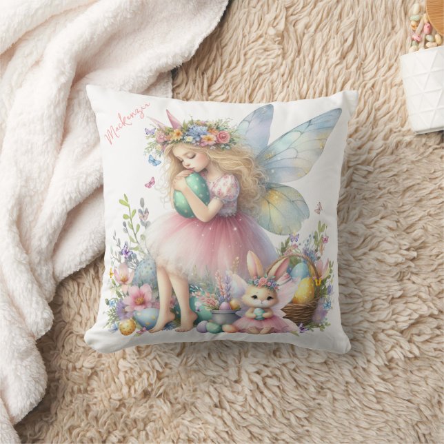 Coussin Aquarelle Fleur de printemps de Pâques (Couverture)