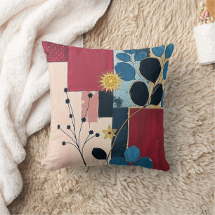 Coussin Aquarelle Floral Jeu d'oreiller - Élégant Bo moder