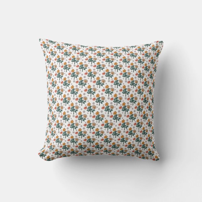 Coussin Aquarelle florale  (Recto)