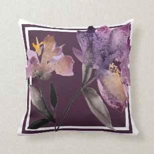 Coussin Aquarelle florale III