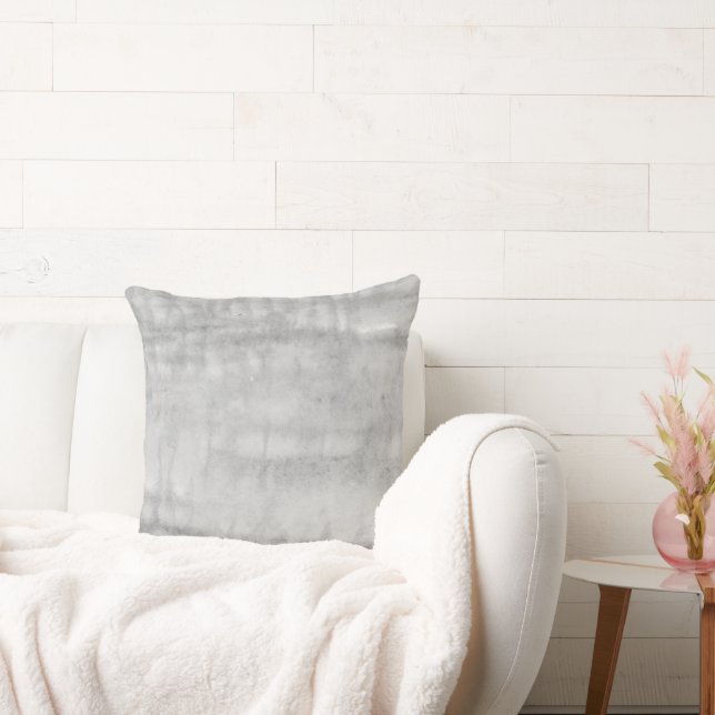 Coussin Aquarelle gris Abstrait Mid-Century moderne MCM (Canapé)