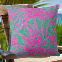 Aquarelle Hot rose Aqua Oversize Damask Inspiré