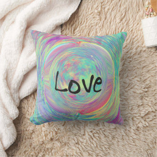 Coussin aquarelle LOVE