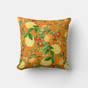 Coussin Aquarelle mélangée Feuille Motif