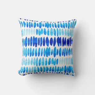 Coussin Aquarelle motif transparent avec gouttes de pluie