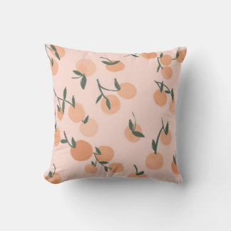 Coussin Aquarelle orange fruits sans couture motif