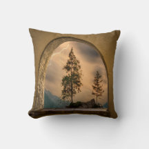 Aquarelle Poster de montagne, Nature Wall Art, Wat