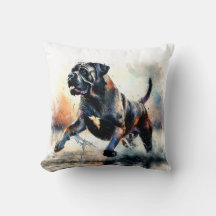 Aquarelle puissante Canne Corso chien