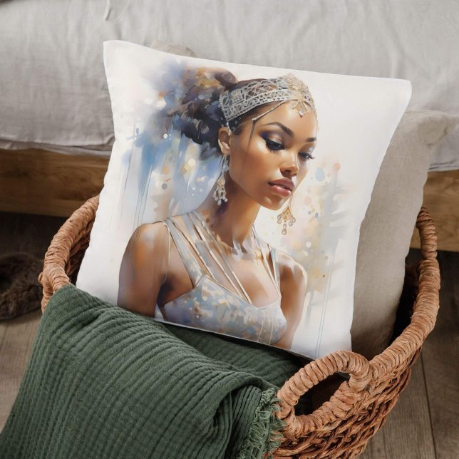 Coussin Aquarelle Regal Ballerina (Créateur téléchargé)