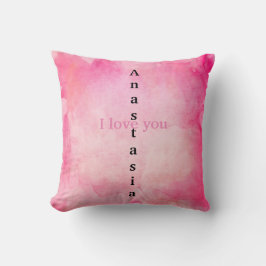 Coussin Aquarelle rose Extraordinaire
