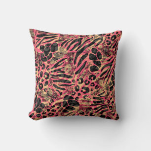 Coussin Aquarelle Safari animal Imprimer